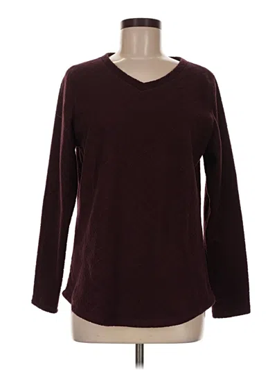 Pre-owned St. John's Bay Pullover Sweater In Burgundy