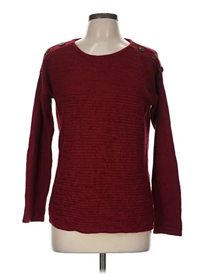 Pre-owned St. John's Bay Pullover Sweater In Burgundy