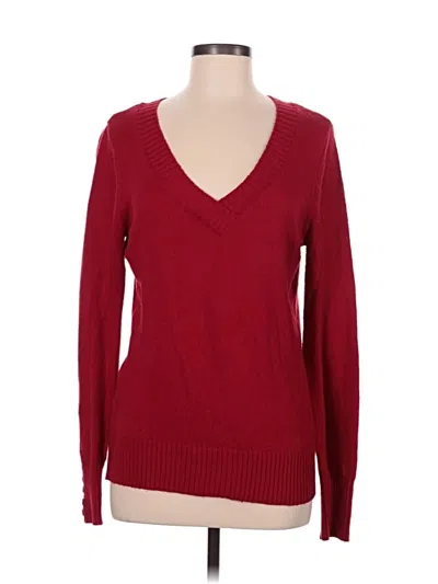 Pre-owned St. John's Bay Pullover Sweater In Burgundy