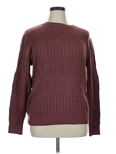 Pre-owned St. John's Bay Pullover Sweater In Burgundy