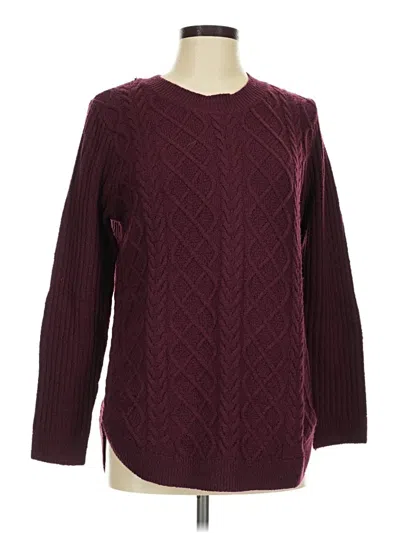 Pre-owned St. John's Bay Pullover Sweater In Burgundy