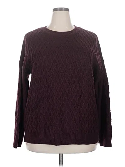 Pre-owned St. John's Bay Pullover Sweater In Burgundy