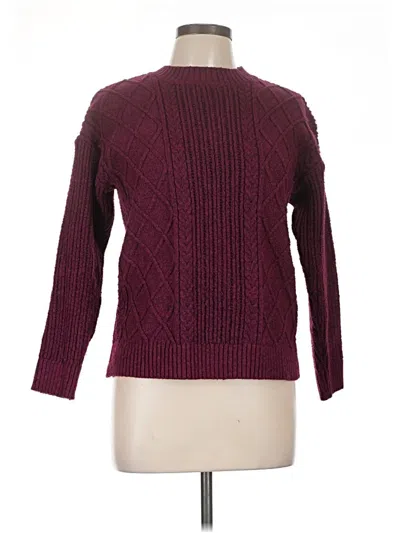 Pre-owned St. John's Bay Pullover Sweater In Burgundy