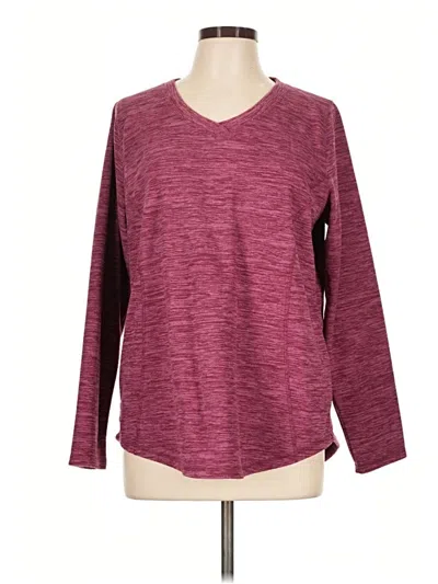 Pre-owned St. John's Bay Pullover Sweater In Burgundy