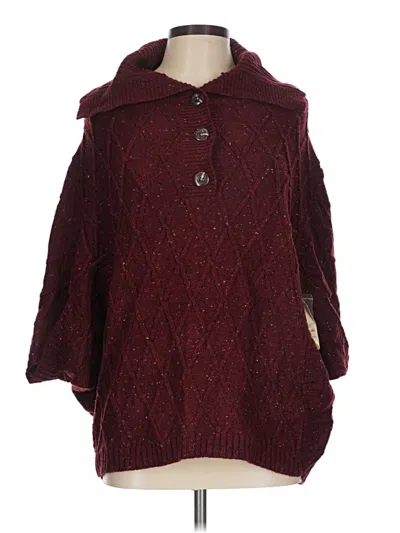 St. John's Bay Pullover Sweater In Burgundy