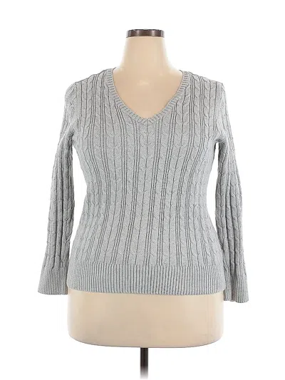 Pre-owned St. John's Bay Pullover Sweater In Gray