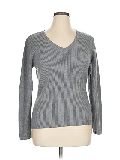 Pre-owned St. John's Bay Pullover Sweater In Gray