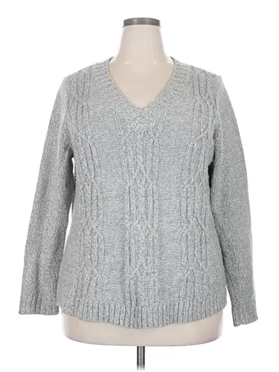 Pre-owned St. John's Bay Pullover Sweater In Gray