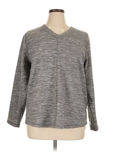 Pre-owned St. John's Bay Pullover Sweater In Gray