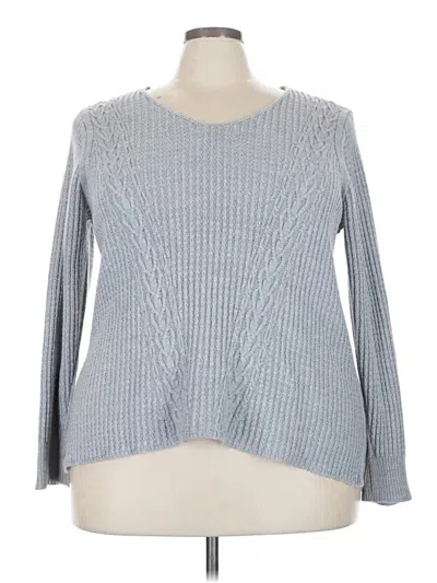 Pre-owned St. John's Bay Pullover Sweater In Gray