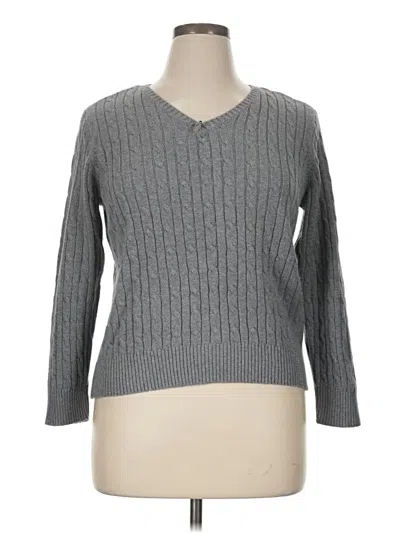 Pre-owned St. John's Bay Pullover Sweater In Gray