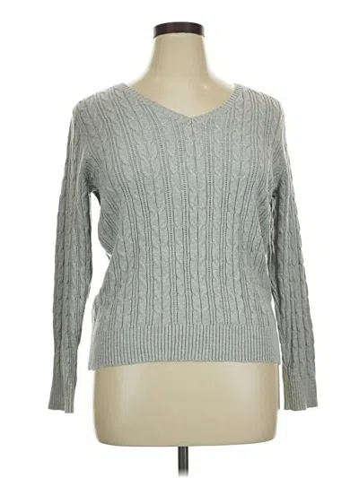 Pre-owned St. John's Bay Pullover Sweater In Gray