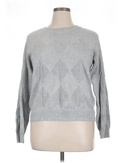 Pre-owned St. John's Bay Pullover Sweater In Gray