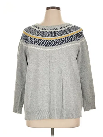 Pre-owned St. John's Bay Pullover Sweater In Gray