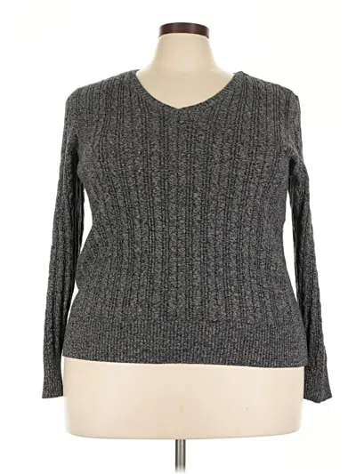Pre-owned St. John's Bay Pullover Sweater In Gray