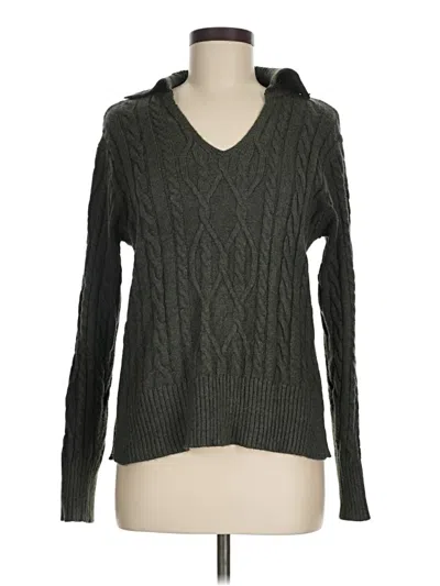 Pre-owned St. John's Bay Pullover Sweater In Green