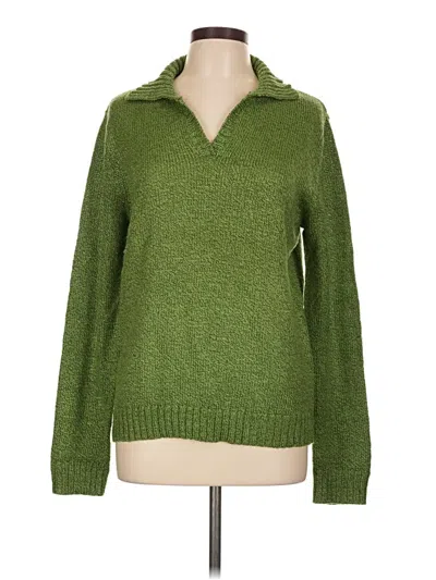 Pre-owned St. John's Bay Pullover Sweater In Green