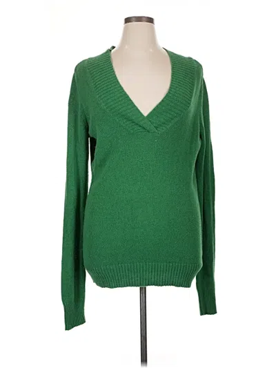 Pre-owned St. John's Bay Pullover Sweater In Green
