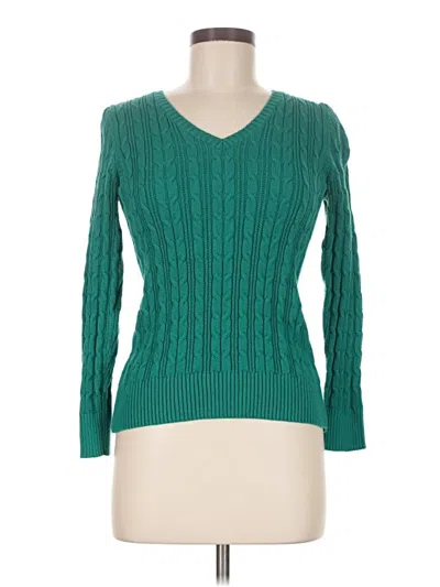 Pre-owned St. John's Bay Pullover Sweater In Green