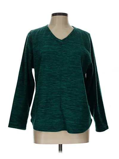 Pre-owned St. John's Bay Pullover Sweater In Green