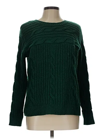 Pre-owned St. John's Bay Pullover Sweater In Green