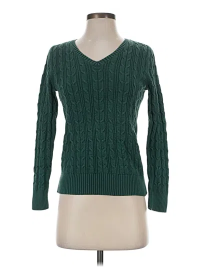 Pre-owned St. John's Bay Pullover Sweater In Green