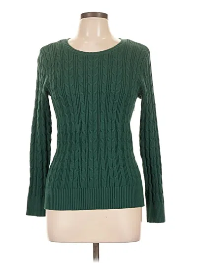 Pre-owned St. John's Bay Pullover Sweater In Green
