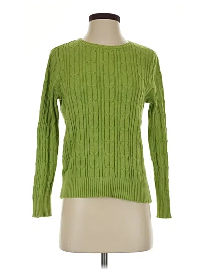 Pre-owned St. John's Bay Pullover Sweater In Green