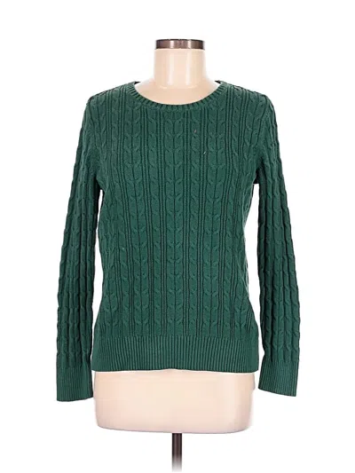 Pre-owned St. John's Bay Pullover Sweater In Green