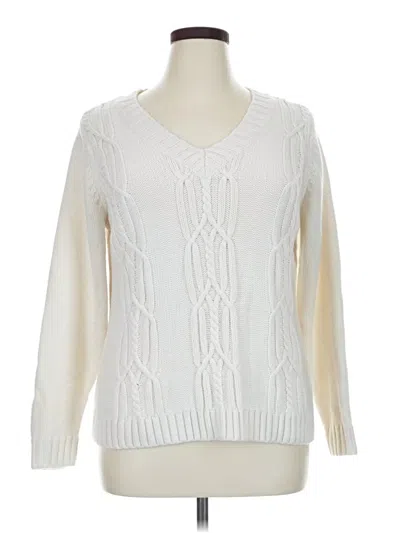 Pre-owned St. John's Bay Pullover Sweater In Ivory
