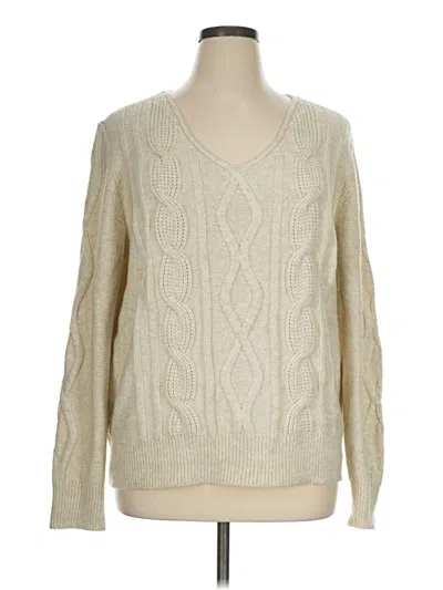 Pre-owned St. John's Bay Pullover Sweater In Ivory
