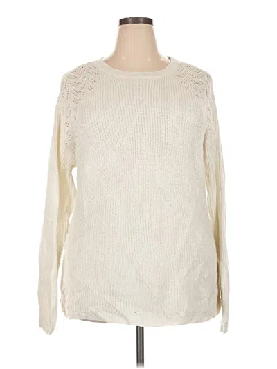 Pre-owned St. John's Bay Pullover Sweater In Ivory