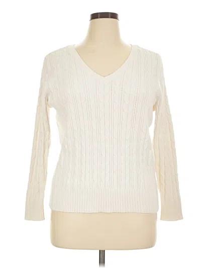 Pre-owned St. John's Bay Pullover Sweater In Ivory