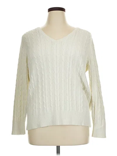 Pre-owned St. John's Bay Pullover Sweater In Ivory
