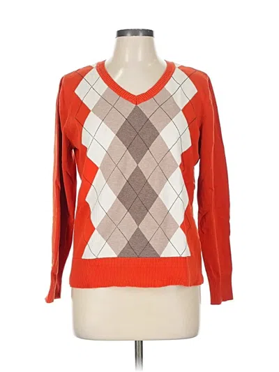 Pre-owned St. John's Bay Pullover Sweater In Orange