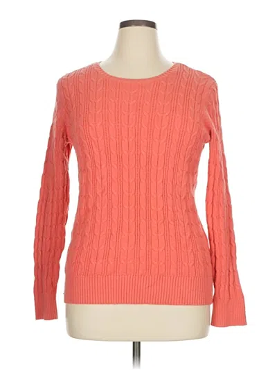 Pre-owned St. John's Bay Pullover Sweater In Orange