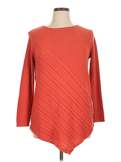 Pre-owned St. John's Bay Pullover Sweater In Orange