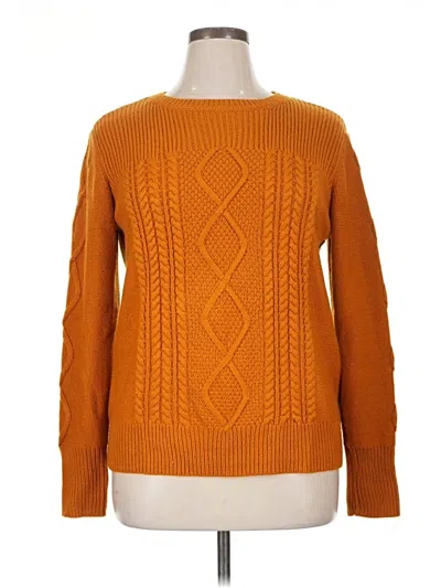 Pre-owned St. John's Bay Pullover Sweater In Orange