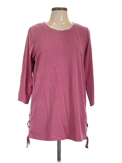 Pre-owned St. John's Bay Pullover Sweater In Pink