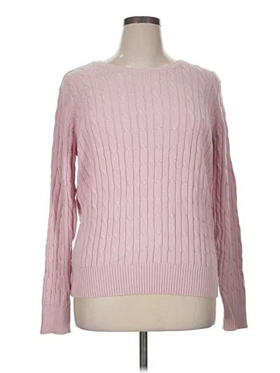 Pre-owned St. John's Bay Pullover Sweater In Pink