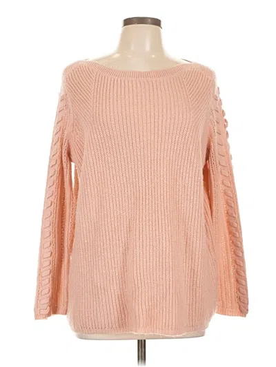 Pre-owned St. John's Bay Pullover Sweater In Pink