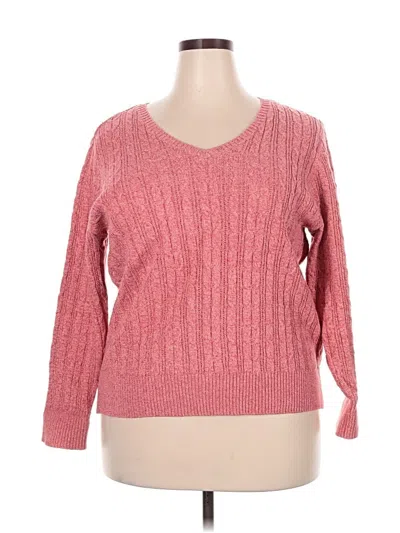 Pre-owned St. John's Bay Pullover Sweater In Pink