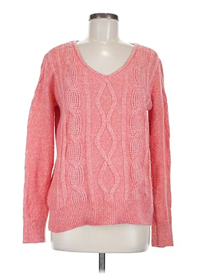 Pre-owned St. John's Bay Pullover Sweater In Pink