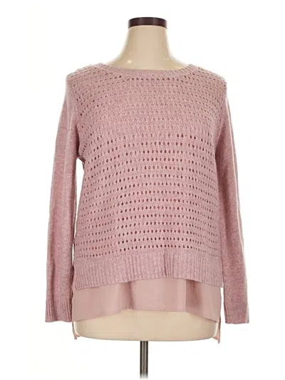 Pre-owned St. John's Bay Pullover Sweater In Pink