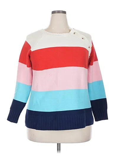 Pre-owned St. John's Bay Pullover Sweater In Pink