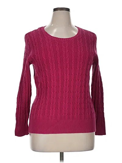 Pre-owned St. John's Bay Pullover Sweater In Pink