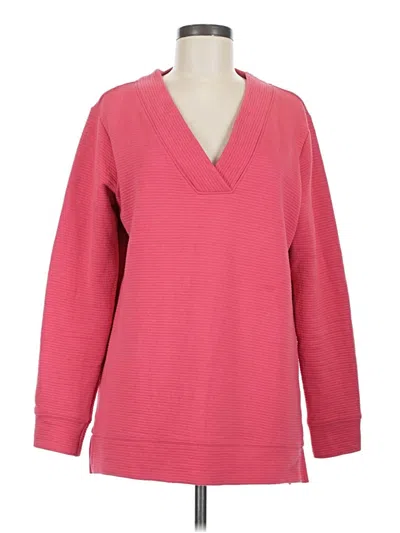 Pre-owned St. John's Bay Pullover Sweater In Pink