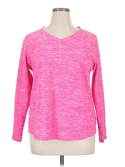 Pre-owned St. John's Bay Pullover Sweater In Pink