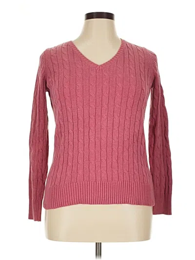 Pre-owned St. John's Bay Pullover Sweater In Pink
