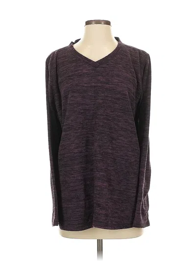 Pre-owned St. John's Bay Pullover Sweater In Purple